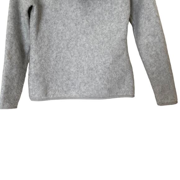 SMARTWOOL Hudson Trail Fleece Anorak Hooded Pullover in Ash Heather,Size X-Small - Picture 7 of 12